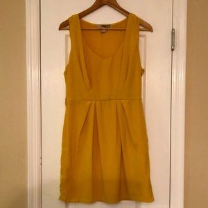 Yellow sleeveless dress